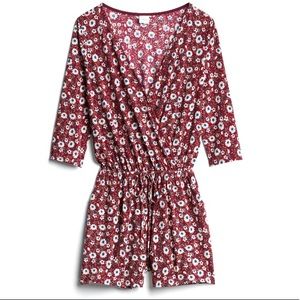 Floral Romper with Pockets